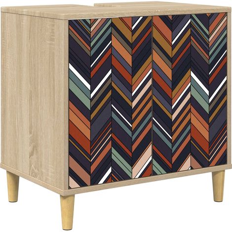 Maison Exclusive - Badezimmerschrank OMMEN Sonoma 60 x 40 x 60 cm (1/5)