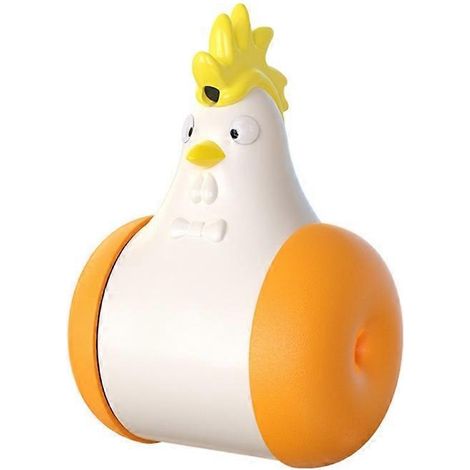 Verre en plastique poulet jouet interactif automatique électrique pour chat amusant teaser (1/4)