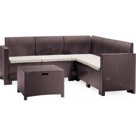 Set Salotto da Esterno - Salottino Outdoor Marrone (1/8)