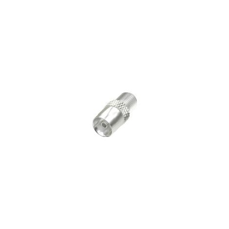 Hama 00205224 F Coax Adapter Connettore antenna Bianco (1/2)