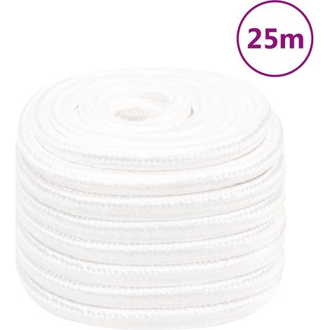 Corde de bateau Cordage - Style Contemporain Blanc complet 20 mm 25 m Polypropylène BV348265 - BonneVie (1/5)
