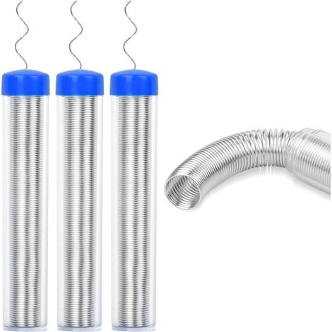 Bardusch-3PCS Fil de Soudure, 0.8mm Fil à Souder Sans Plomb, Fil Etain Soudure, Fil d'étain Portatif avec Colophane Core, Portable Fil de Soudure pour Électrique Réparation et DIY, 12g (1/5)