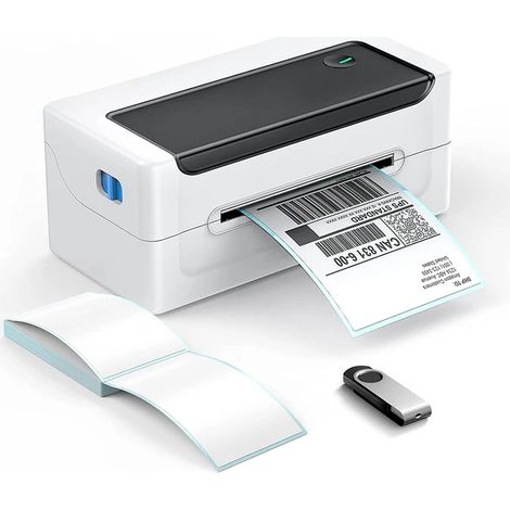 Imprimante À Étiquettes - 150 mm/s - Format 102 x 152 mm - Pour Étiquettes D'expédition Adresse Amazon FBA DHL - USB - 1 Pièce