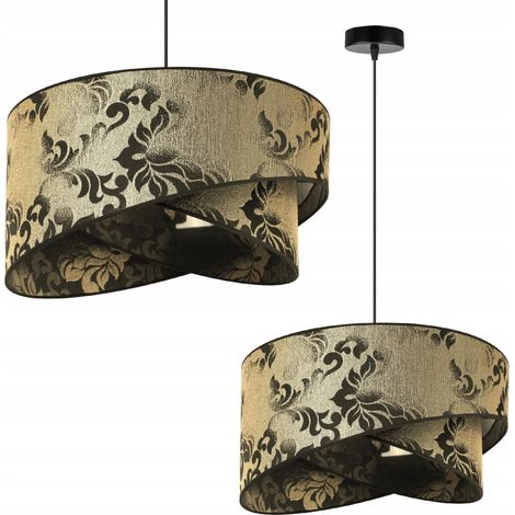 LAMPADA A SOSPENSIONE, LAMPADARIO DA SOFFITTO, PARALUME, MOTIVO ORO (1/5)