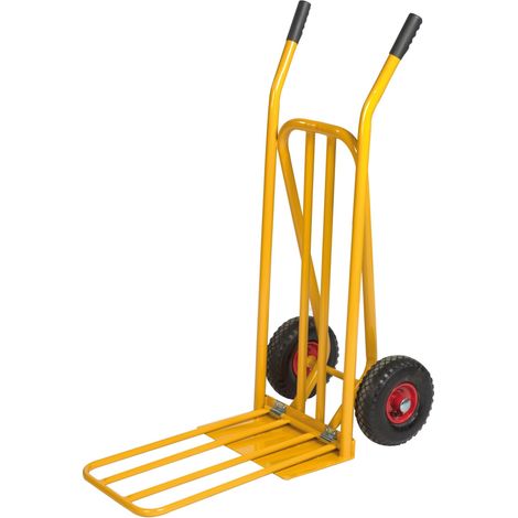 Kongamek Gepäck- und Sackkarre, klappbar 920x480x1170mm in gelb mit 250kg Tragkraft und pannensicherer Bereifung