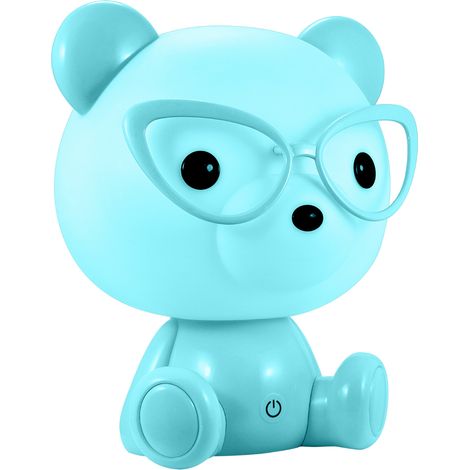 Lampada notte LED 2,5W blu Orsetto MIŚ bambini Polux (1/3)