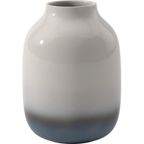Grand Vase Haut, Bleu et Blanc, en grès (1/5)