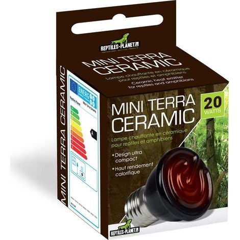 1 Ampoule Chauffante Céramique 20W Chaleur Infrarouge Sans Lumière Pour Reptiles Terrarium (1/5)