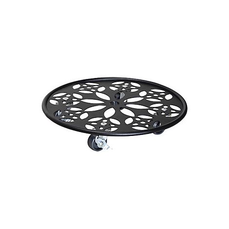Wagner  Carrello portavasi in acciaio NERO  portata 60 kg  (1/3)