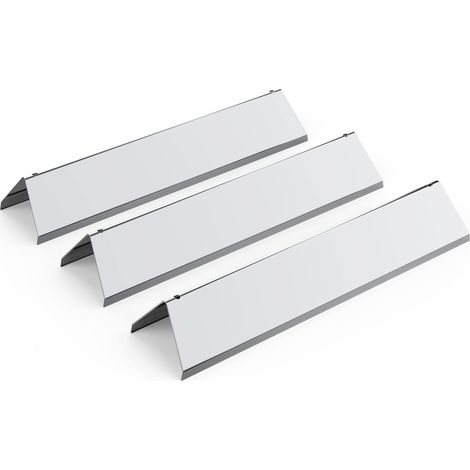 7635 Flavorizer Bar pour Weber Spirit I & II E210 S210 E220 S220, 38.9cm Plaque Chauffante Diffuseur de Chaleur en Acier Inoxydable Cache Brûleur barbecue gaz