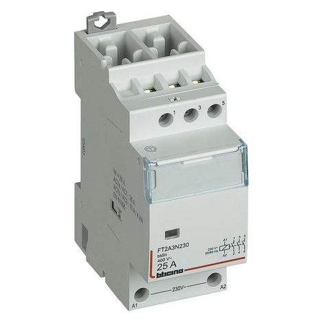 Contattore Modulare 3P No 25A Bob 230Vac Ac3 (Bticino Cod. Ft2A3N230)