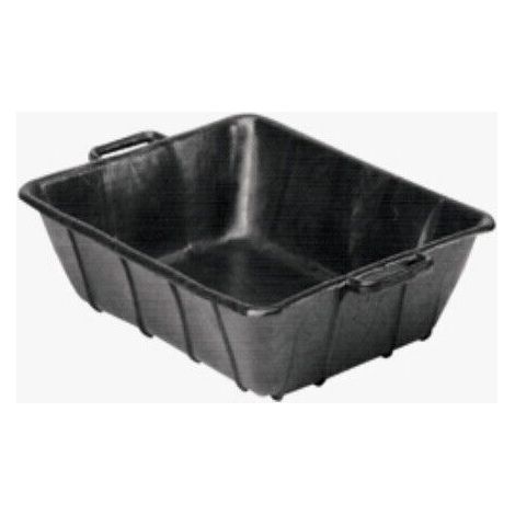 Cassa porta malta in plastica c/rinforzo in ferro x edilizia nero 30lt 64x48x18