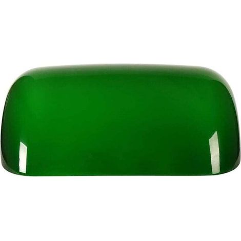 Abat-jour en verre de remplacement pour lampe, vert (1/4)