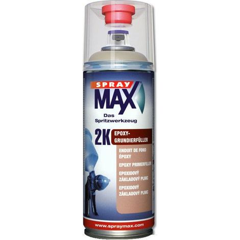 Bombe aérosol - Enduit de fond époxy - Beige - Automobile - 2K Spray max (1/3)