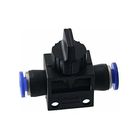 Pneumatisches Absperrventil - Schnellanschluss für Luft, Wasser, Vakuum (12 mm, 1 Stück) (1/5)