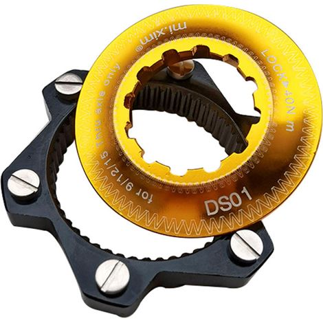 Adaptador de montaje central para freno de disco de seis pernos DS01 (amarillo)