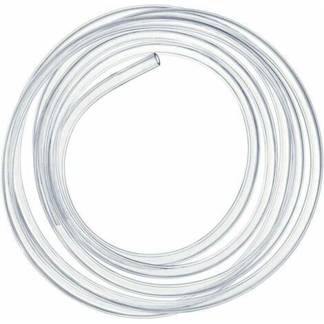 Transparent Soft PVC Pipe 10 Meters, 4 × 6mm Flexible Pressure Tube (1/4)
