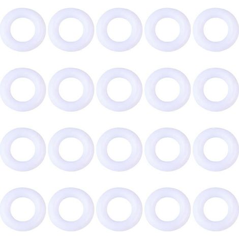 800 Stück Gardinenringe, Faltgardinenringe, Raffgardinenringe, Gardinenzubehör-1.3x1.3cm-White (1/4)