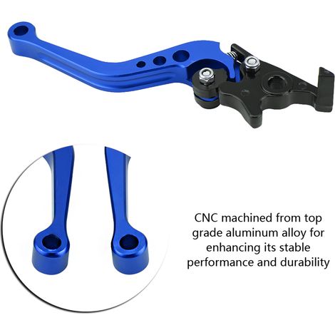 Paar CNC-gefräste Kupplungs- und Trommelbremshebel aus Aluminium für Motorräder, robuste Lenkergriffe, 2-teiliges Set (1/5)
