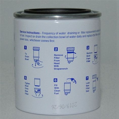 Adecuado para 3 elementos de filtro de combustible/separadores de agua y combustible de motor fueraborda S3213.