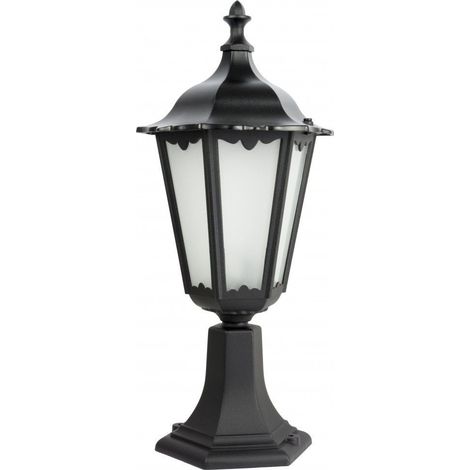 Lampe jardin sur pied SU-MA Retro 51cm E27 noire IP43 (1/5)