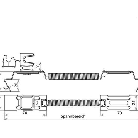 Dehn & Söhne Dachleitungshalter 204269 SPANNsnap Niro H16