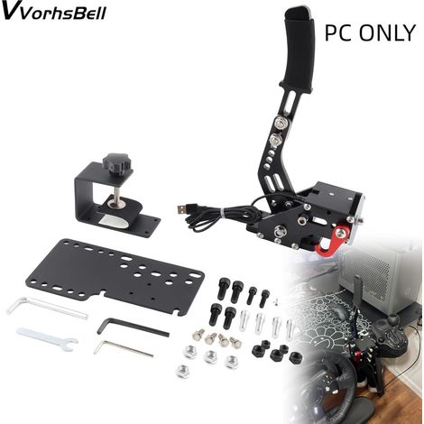 USB Handbrake 16 Bit SIM PC Racing Games Compatible with G25 G27 G29 G920 G923 (1/5)