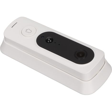 Sonnette vidéo sans fil compatible avec l'application Tuya, fonction Wi-Fi, capteur de présence humaine, surveillance en temps réel, sonnette blanche (1/5)