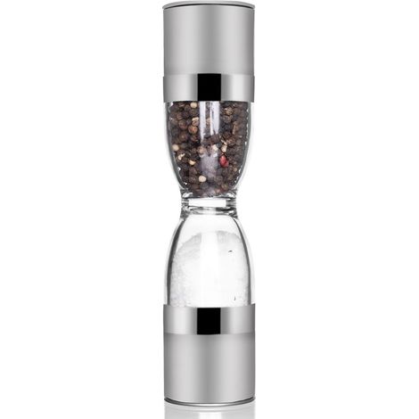 Molinillo doble de acero inoxidable para pimienta y sal de 22 cm (1/5)