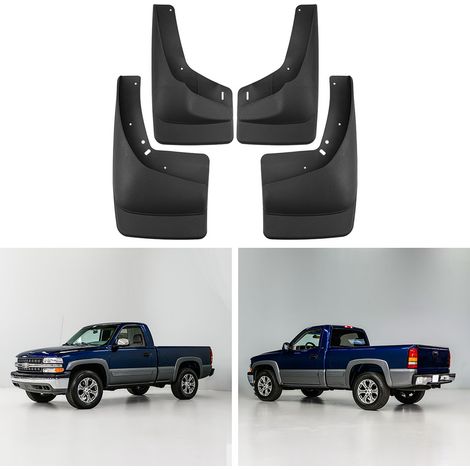 Soft mud flaps for Chevrolet Silverado models from model years 1999-2006.--BIEMMEDUE