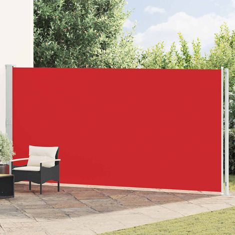 vidaXL Toldo lateral retráctil de jardín rojo 200x600 cm (1/5)