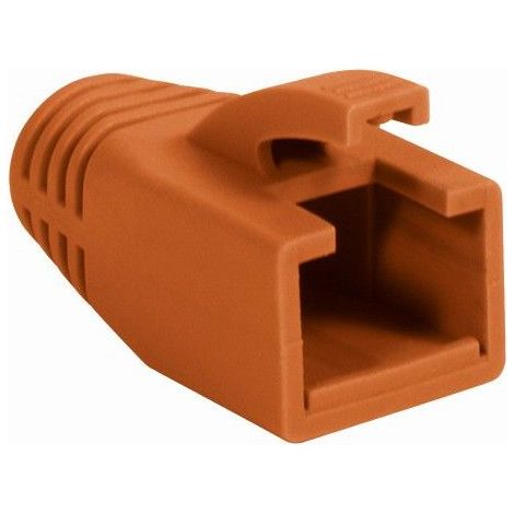 Intellinet Copriconnettore per Plug RJ45 Cat.6 8mm Arancione (1/3)