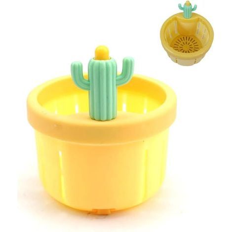 Filtre Evier Cuisine, Filtre Lavabo, Tamis Cuisine Mignon Frais, Panier Vidange pour Évier, Filtre Evier pour Plupart Éviers Cuisine Unis, Couleur Jaune, Plastique, 8.57.86.8cm (1/5)