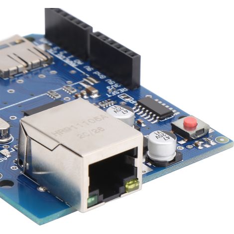W5100 Netzwerk-Erweiterungskarte, kompatibel mit SD-Karten und MEGA-Karten. (1/5)