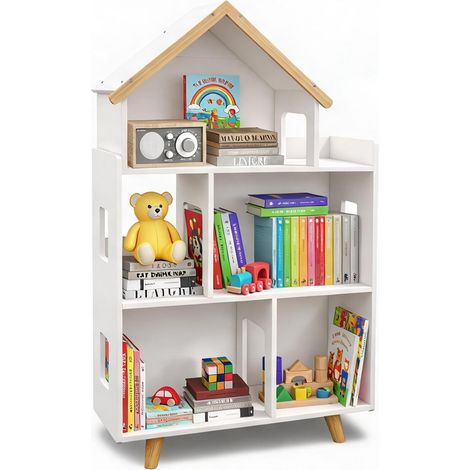 Étagère Enfant 3 Niveaux 65 cm Blanc Design Maison blanco (1/5)