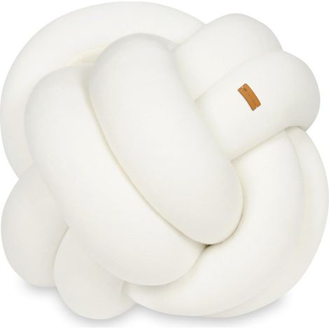 Knotenkissen - Knotenkissen - Dekokissen - Dekokissen - 30x30cm - Creme