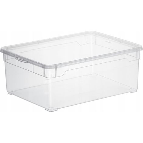 Scatola portaoggetti Rotho clear 10l impilabile impermeabile (1/3)