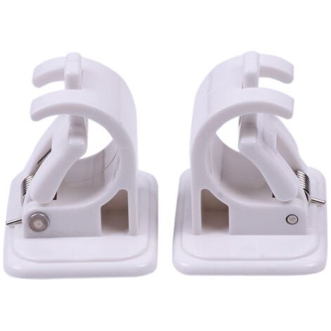 Clip de fixation pour barre porte-serviettes, crochet de suspension pour barre porte-serviettes, auto-adhésif-AquaForge (1/4)