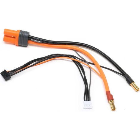 Adapter: IC5 Battery - 5mm Male Bullets with 6 wire: 2S-4S Smart Race Batteries