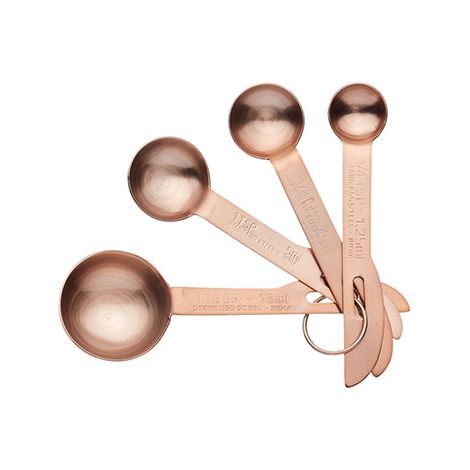 Master Class Copper Measuring Spoons Set Of 4