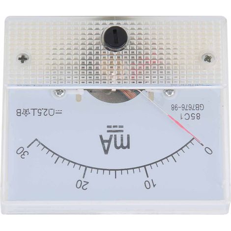 Drehspulamperemeter 85C1, DC 0-30mA, Zeigeranzeiger für Gleichstrommessung, Präzisionsinstrument, Bedienfeld. (1/5)