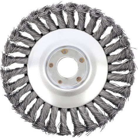 Rueda desbrozadora de 6 pulgadas, cabezal para cortacésped, rueda desbrozadora de alambre de acero en forma de cuenco, accesorio anticorrosión para cortadora de césped (1/5)