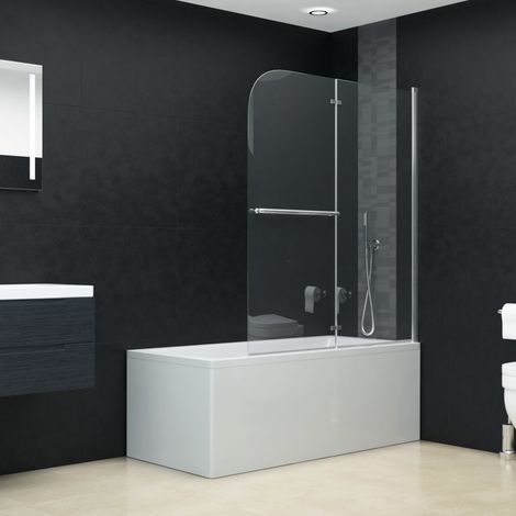 Cabine de douche pliable 2 panneaux Parois Cabine pour salle de bain ESG 95x140 cm 50083 (1/5)