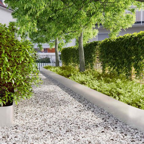 Bordure de Pelouse Jardin en Acier Inoxydable Flexible Argenté 103 x 25 cm - 20 pcs - PANGIVO (1/5)