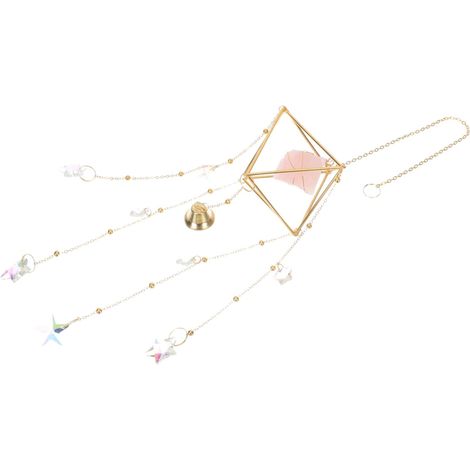 Pendentif Cristal Naturel Ornement Suspendu Décoration De Jardin Forme De Cloche Attrape-Soleil pour Intérieur Et Extérieur (1/5)