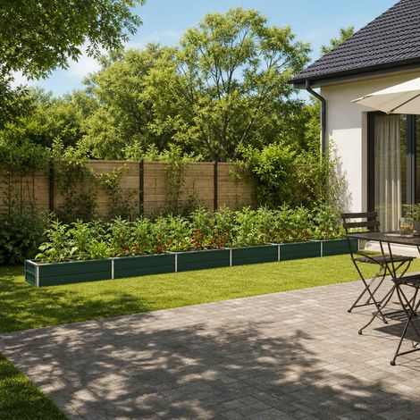 vidaXL Cama de Jardín Elevada Verde 600 x 40 x 24 cm (1/5)