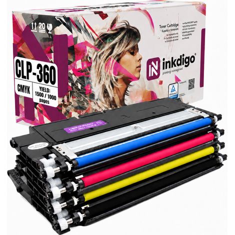 Inkdigo Toner CLT-406S kompatibel mit Samsung CLP-360 CLX-3300 Xpress C410W TÜV-zertifiziert (1/5)
