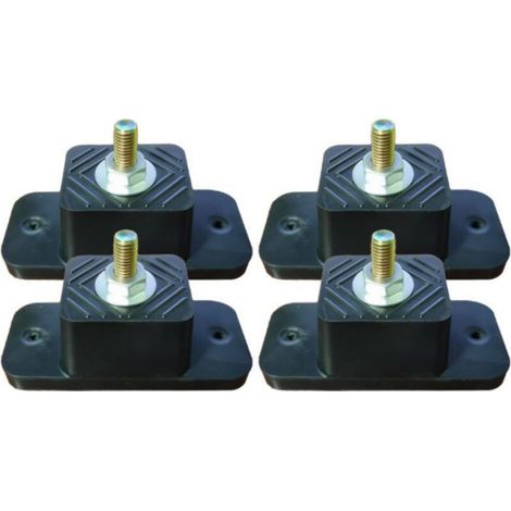Amortisseur De Climatiseur - Support De Montage Pour Unite Exterieure Mini Split - Hauteur 4 Cm - Lot De 4 (1/4)