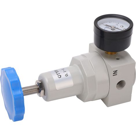 Régulateur de Pression Automatique 0.1-1.6MPa avec Manomètre Intégré et Soupape de Sécurité en Alliage d'Aluminium