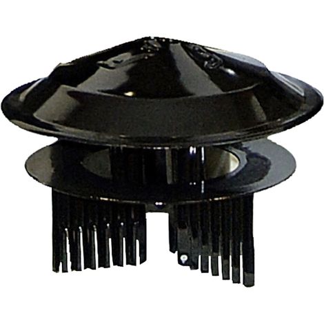 Tappo nero universale per fornelli da ø 80 a ø 150 mm.